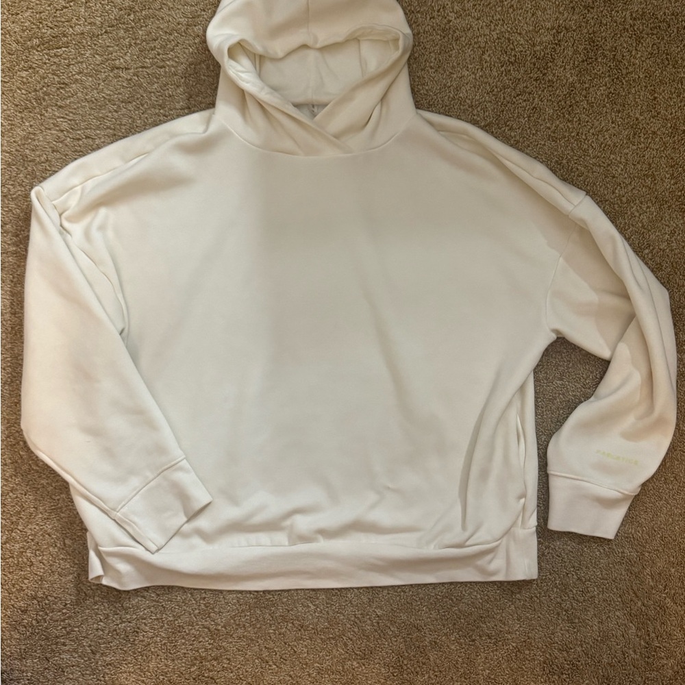 Fabletics Cream Hooded Sweatshirt - Picture 2 of 6